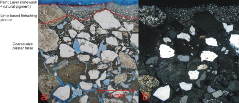 Analisi in microscopia ottica in luce trasmessa polarizzata per la valutazione dello stato di conservazione dei materiali costituenti edifici storici.