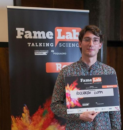 Riccardo Luppi, vincitore di "FameLab Roma 2024"