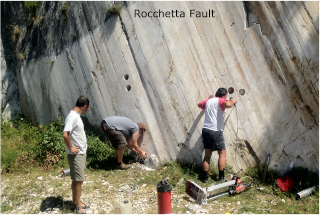 Affioramento della Faglia di Rocchetta